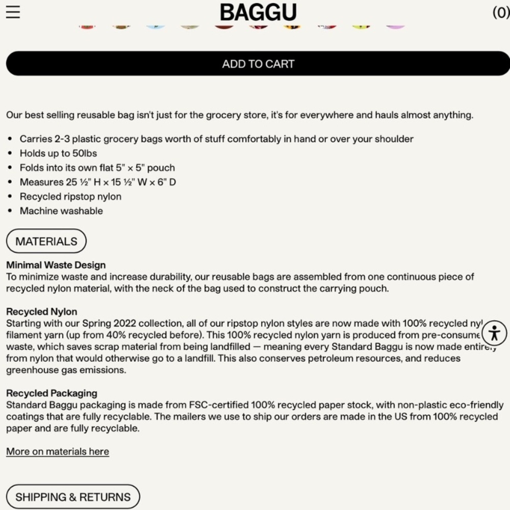 Baguu + Poshmark Pink Shopping Tote Bag - Picture 4 of 4